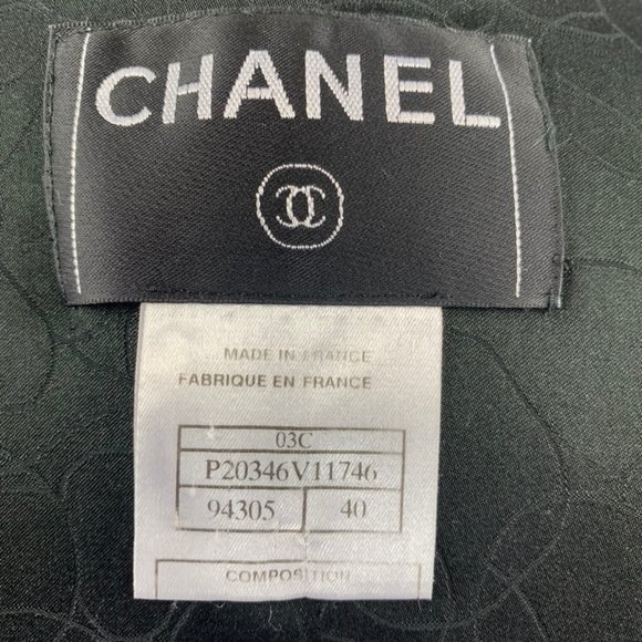 CHANEL Black Military Style Jacket Size 40 - Picture 7 of 8